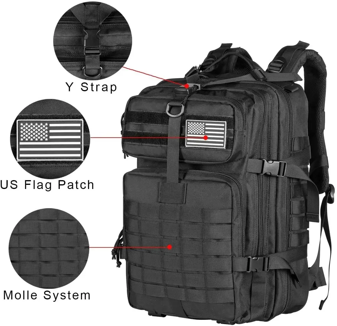 30/45l homme sacs à dos tactiques hkingtravel sacs survie en plein air 3p sac d'assaut edc molle pack pour trekking sac de chasse
