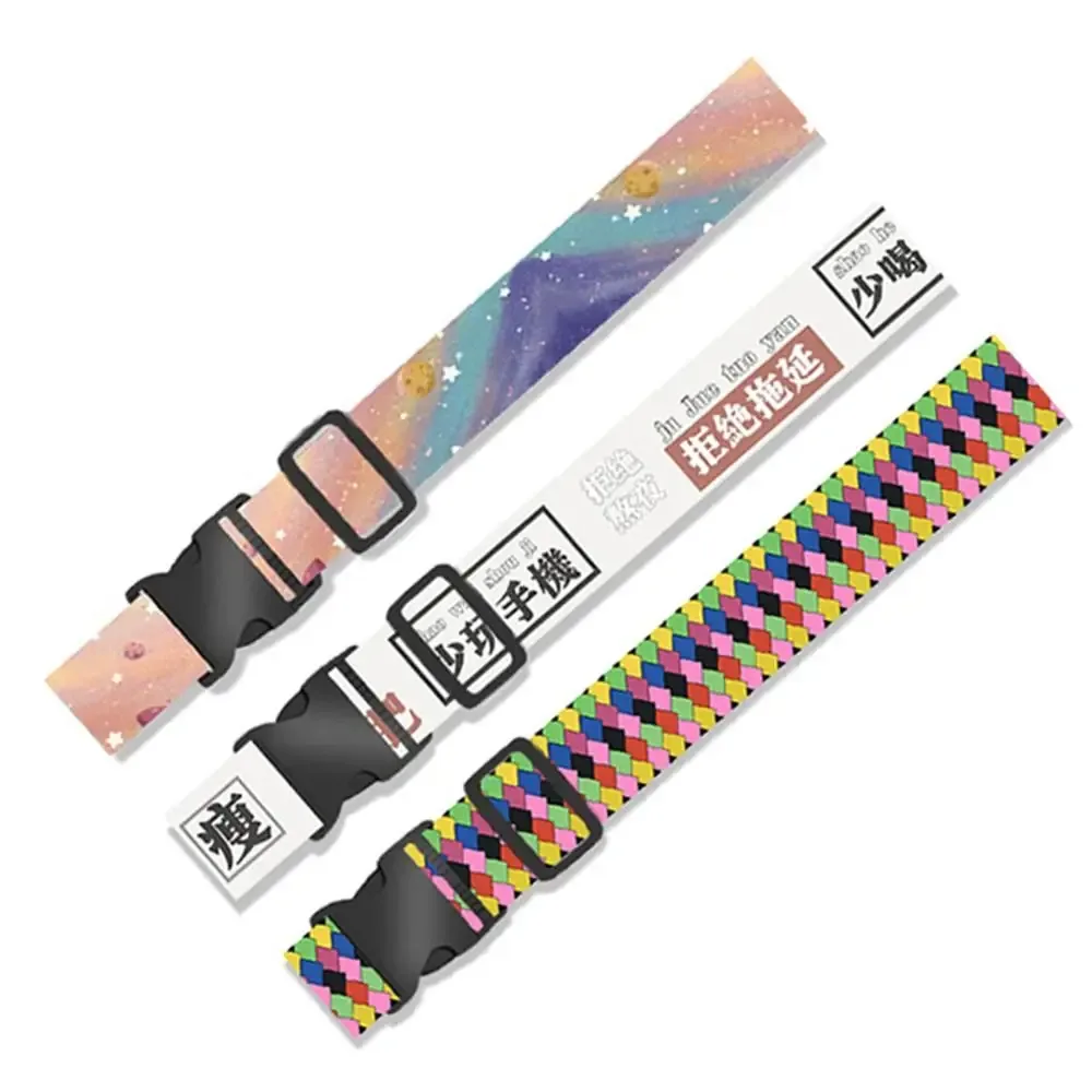 sangle à boucle de bagage en fiber de polyester, ceintures de valise antivol réglables, ceinture d'emballage élastique anti-perte, accessoires de bagages
