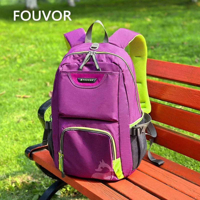 fouvor – sac à dos ultra-léger pour femmes, portable, grande capacité, pour sports de plein air, randonnée, voyage, sacs d'école pour étudiants, 2717-08 2717-15