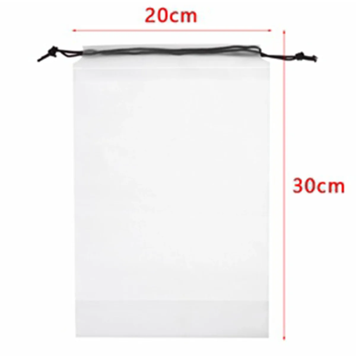 sac de rangement transparent à cordon de serrage, 1 pièce, sac de rangement pour chaussures de voyage, serviettes, mat, anti-poussière, étanche, sac de rangement d'épicerie