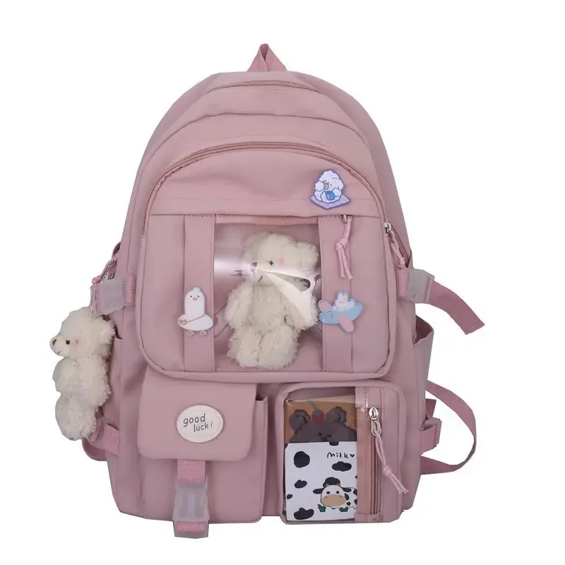 sacs à dos multi-poches pour adolescentes, pour l'école, grande capacité, kawaii