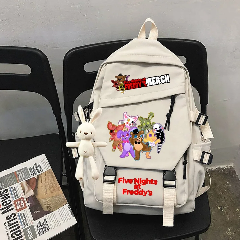 fnaf-sac à dos d'école décontracté pour enfant et adolescent, cadeau mochila