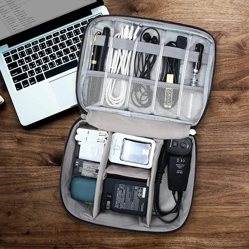 sac de rangement numérique portable, gadget usb, câble étanche, évaluateurs, revieélectroniques, accessoires, pack numérique, fournitures
