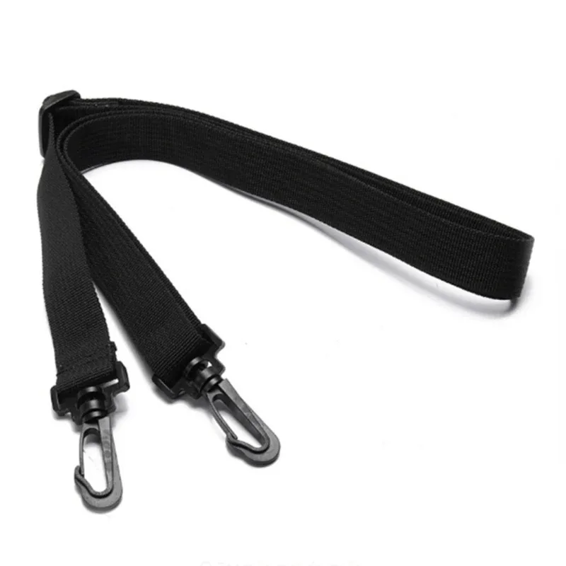 Accessoires de sac à bretelles longues noires, ceintures réglables, sac à dos d'épaule de remplacement, bande détachable, utilisation chronologique fréquente, sécurité