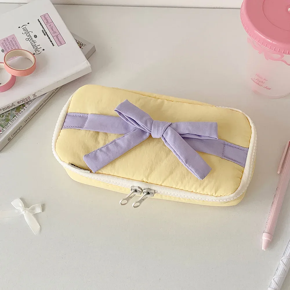 kit d'outils de beauté pour femme bow-tie, sac multifonctionnel, nouveau sac de maquillage et de toilette portable pour femme, sac de rangement de voyage, sensation haut de gamme, idéal pour un usage personnel et comme cadeau