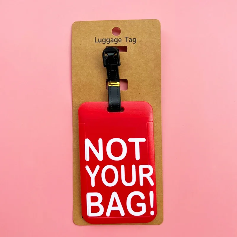 "ce n'est pas vous!" "étiquettes à bagages de voyage, id de valise, porte-adresse, étiquettes d'embarquement à bagages, étiquette portable