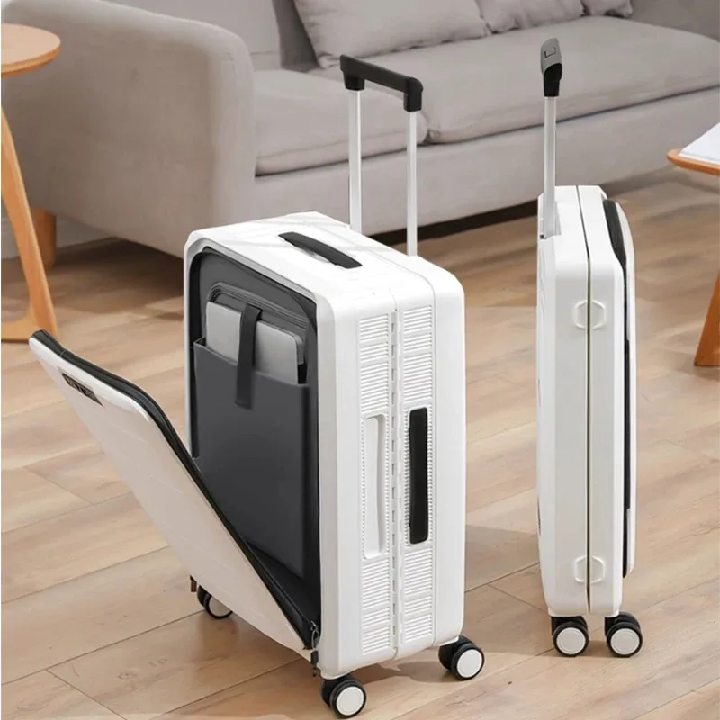 Valise pliable avec ouverture avant, bagage à main de 20 pouces, valise de voyage de grande capacité de 24/26 pouces, boîtier de chariot à ouverture latérale