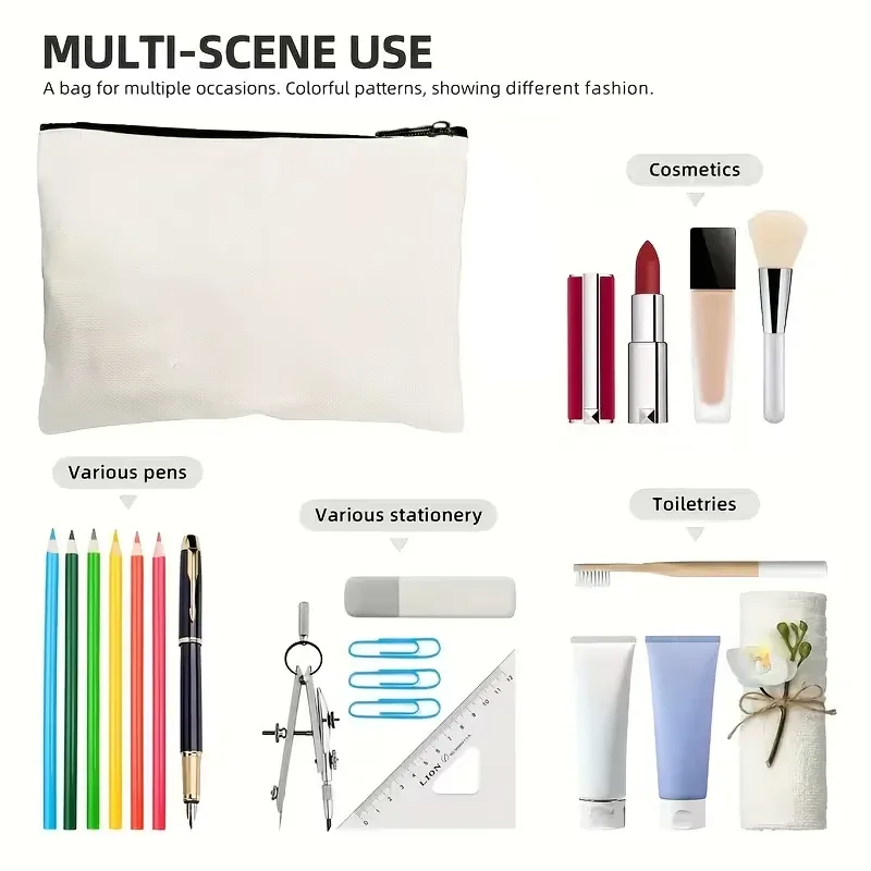 ouchie pouch, jolie trousse médicale et de maquillage, sac de voyage portable avec fermeture éclair, trousse de toilette légère beige, pochette de rangement pour cosmétiques, cadeau pour infirmières.