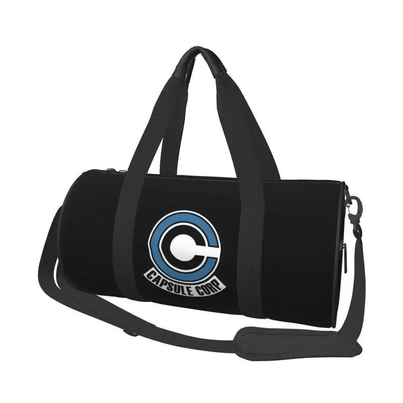 sac de voyage capsule corp dbz imprimé avec compartiment à chaussures pour hommes et femmes, pliable, léger, pour yoga, gym, sport