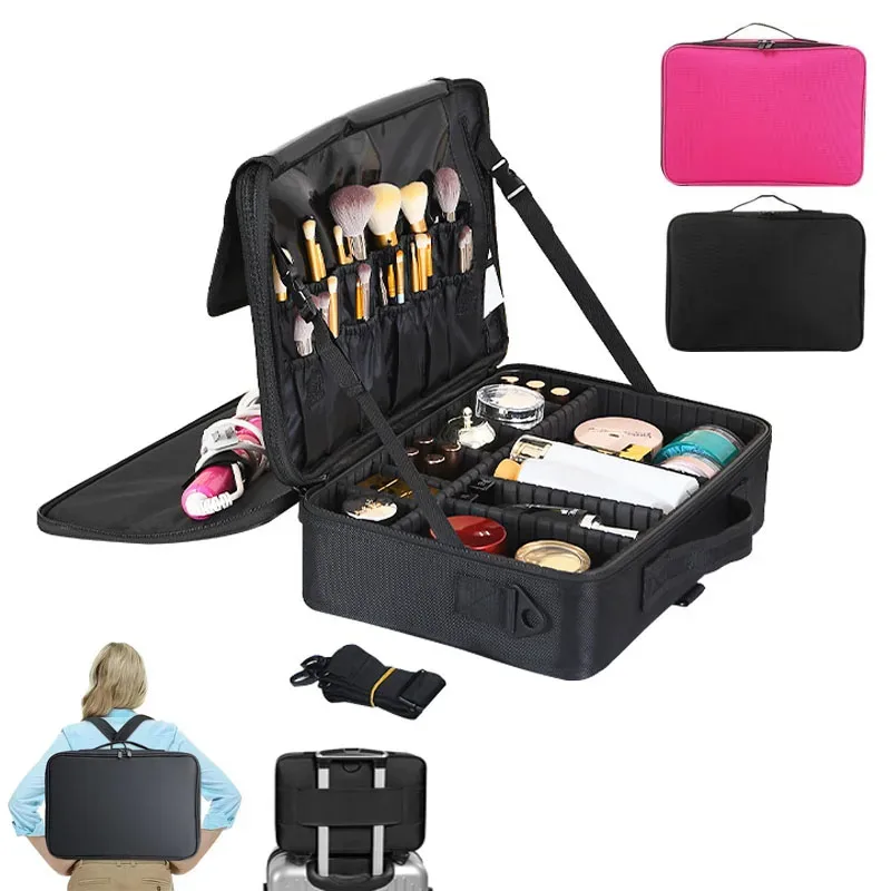 Trousse à cosmétiques de grande capacité, boîte à outils de maquillage et de manucure étanche, trousse de maquillage pour voyage, nouvelle trousse à outils de tatouage professionnelle