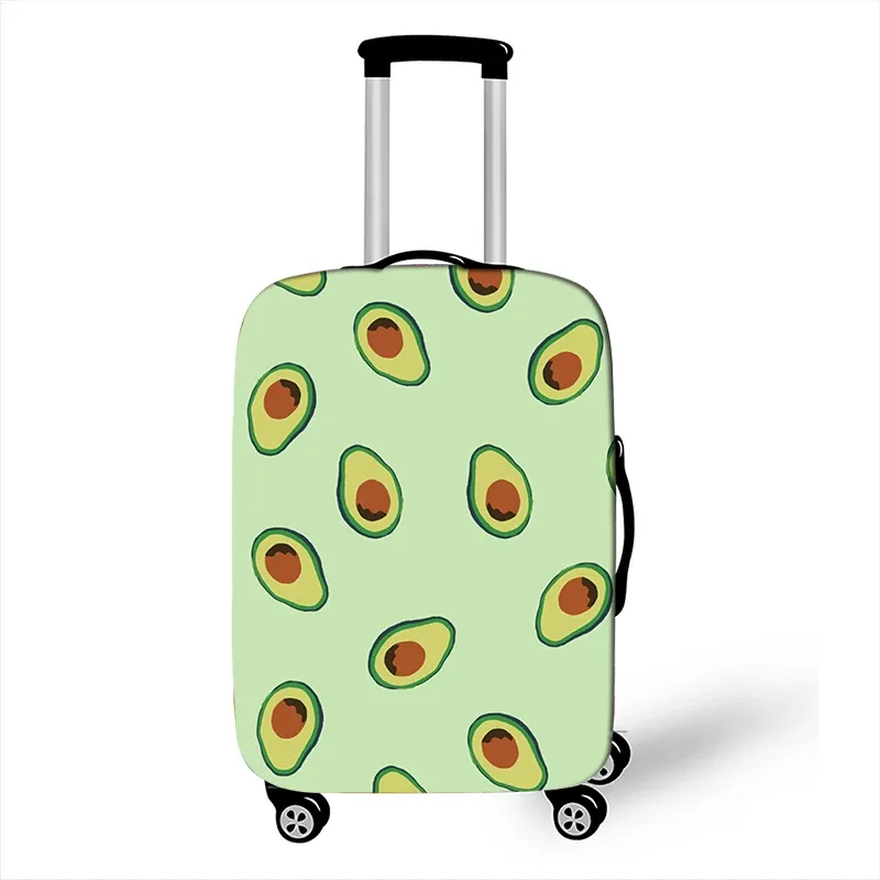 juste de bagage à motif d'avocat de style drôle, étui de protection anti-poussière pour valise logique, mode, 18 "-32"