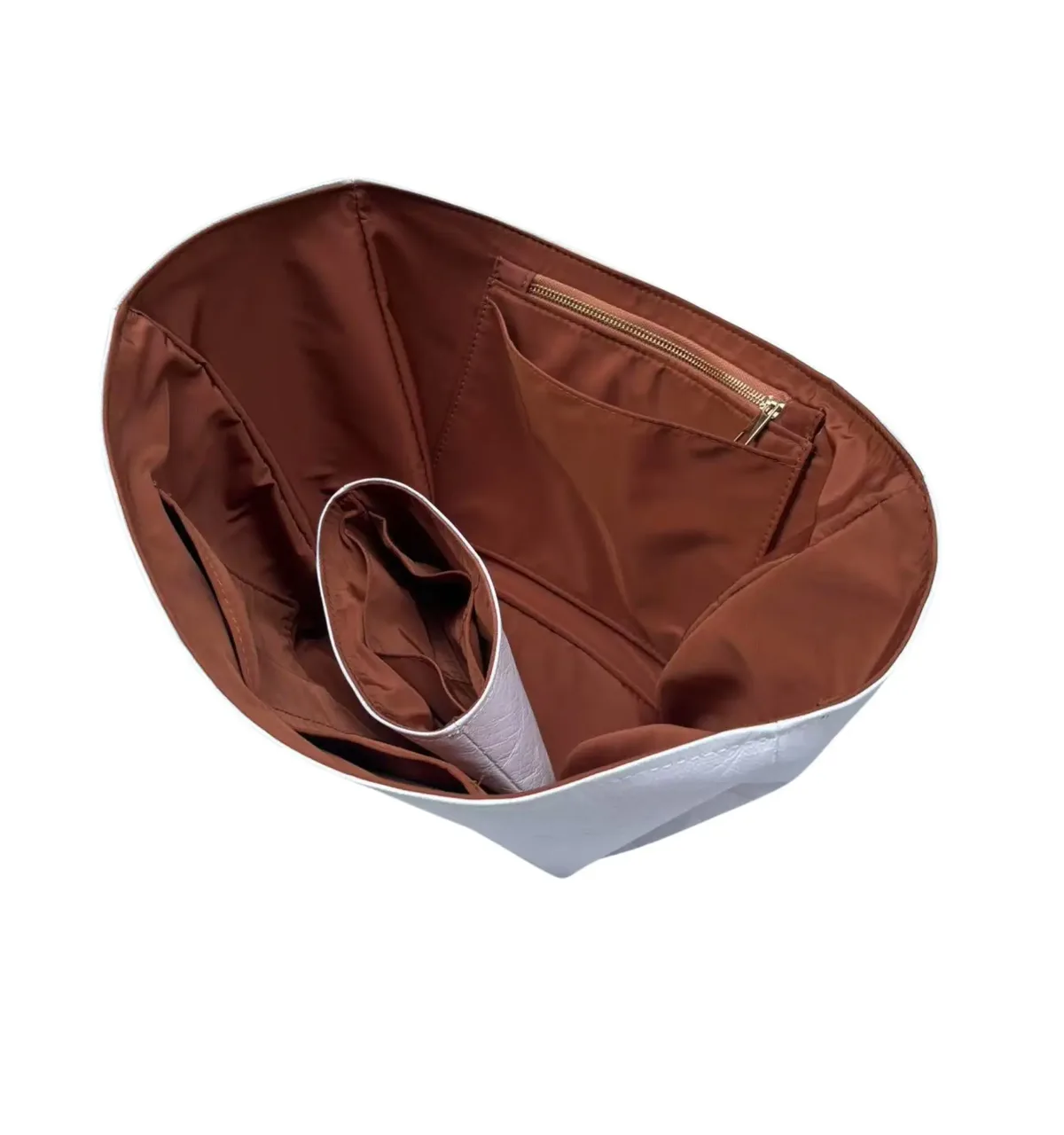 pour sac intérieur organisateur liner cyme mini, surface en papier dupont et insert de sac en nylon