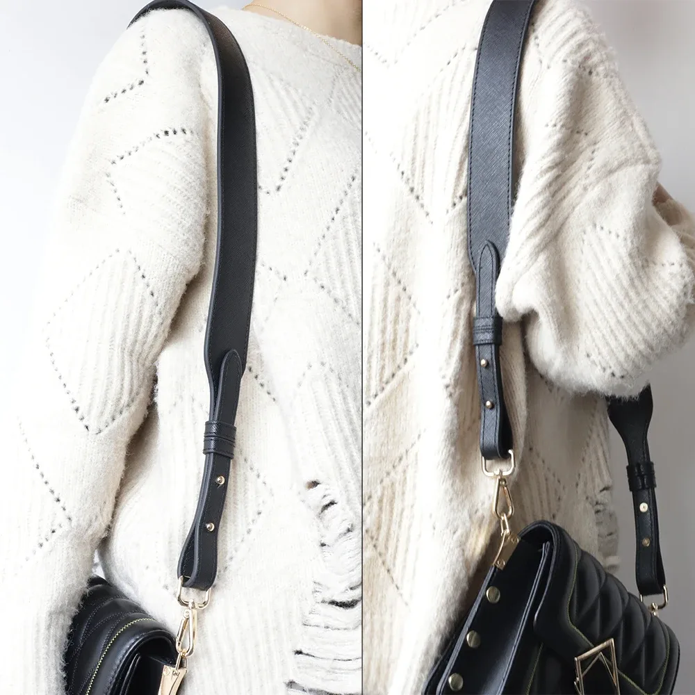sangle de sac en cuir pu réglable 105-112 cm, boucle en métal de luxe, sangle d'épaule pour sacs à bandoulière, accessoires