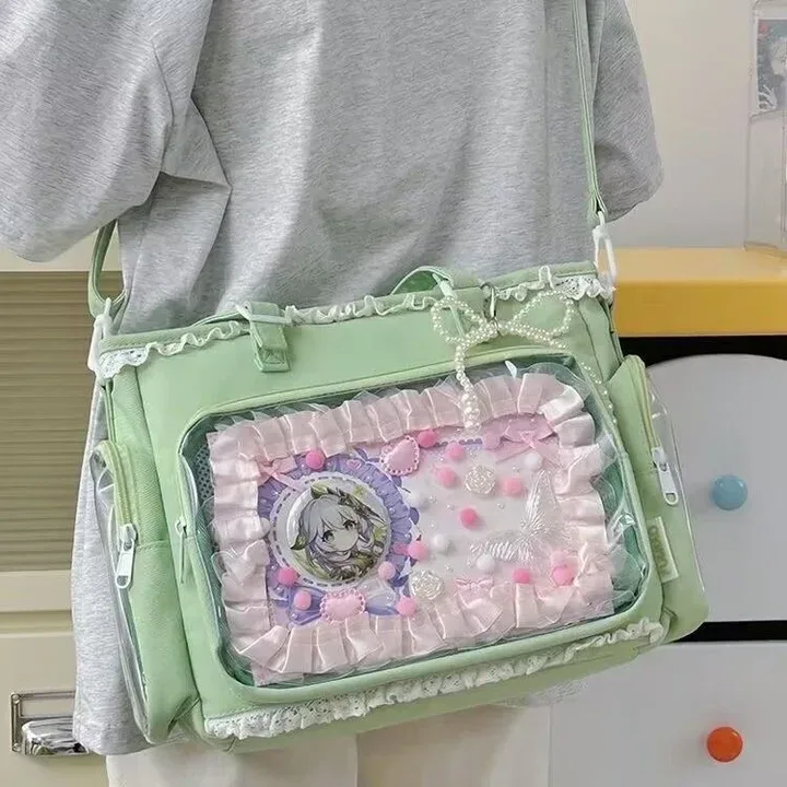 sac à bandoulière itabag japonais 2d motif ballerine grande façon, sac à main pour femme, cadeau pour amies
