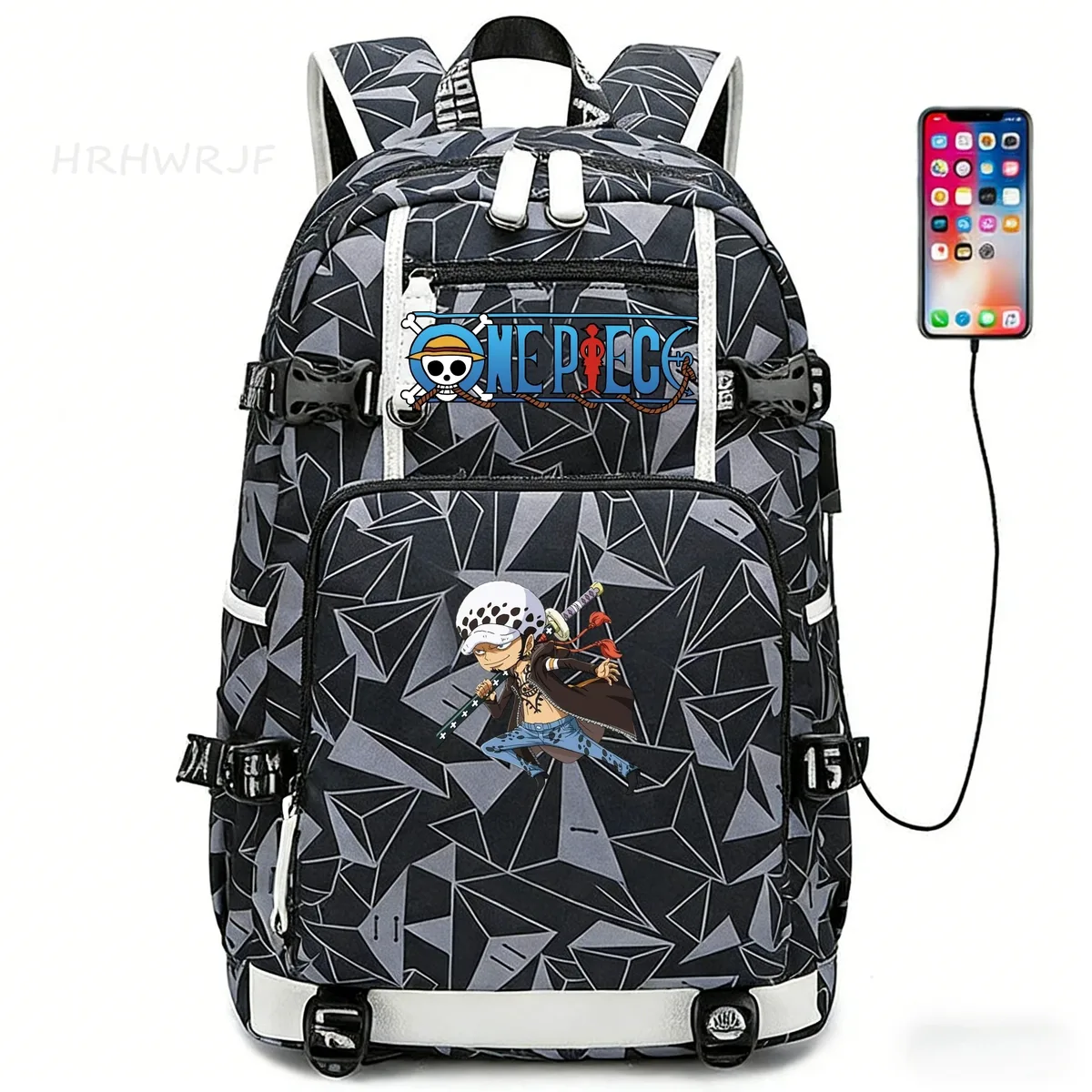 sac à dos one piece monkey d luffy pour ordinateur portable, pour adolescents, garçons et filles, léger, pour collège, lycée, grands sacs d'école pour étudiants
