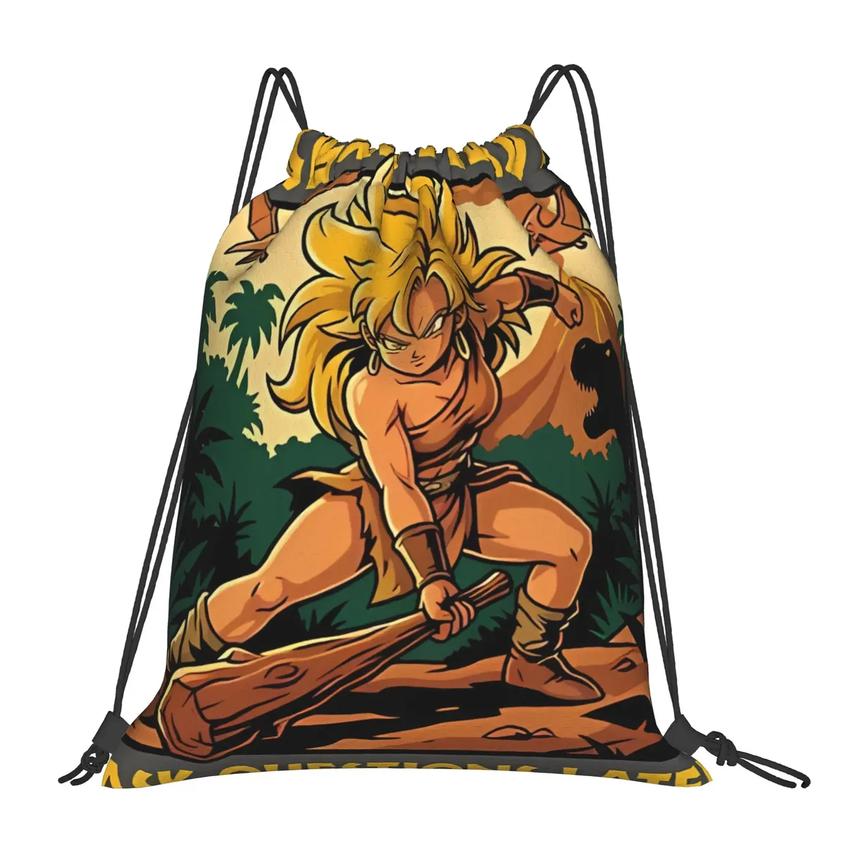 c-chrono trigger ayla sacs à cordon portables pour randonnée, sac à dos de sport, sac à dos de rangement, cadeau