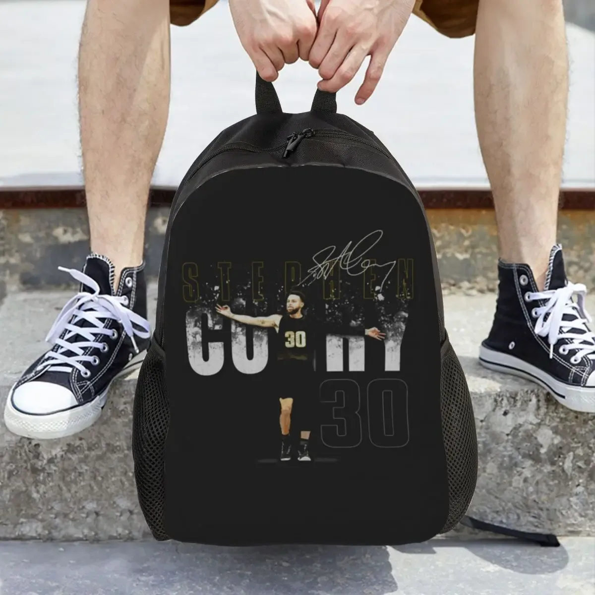 sac à dos scolaire steph curry golden state dissolve pour étudiants, sac à dos de randonnée et de voyage pour hommes et femmes, sac à dos tendance, sacs à bandoulière