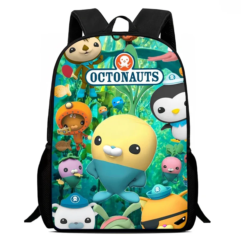 sac à dos imprimé o-octonauts populaire, cartable pour garçons et filles, fermeture éclair sur les épaules, le meilleur cadeau, sac à dos de camping