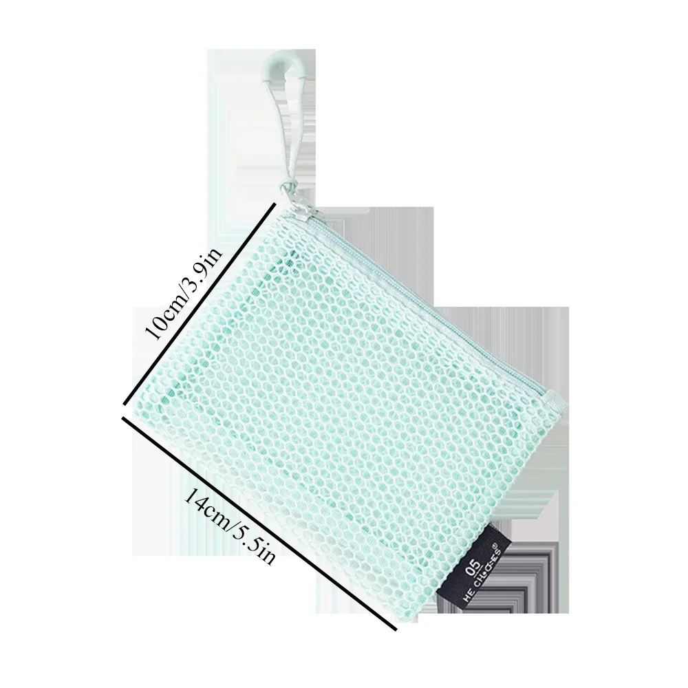 pochette en maille pour sac à main, trousse de maquillage avec fermeture éclair, pochette de rangement pour cosmétiques, pour le quotidien ou les voyages, pour ranger les petits objets, 4 pièces