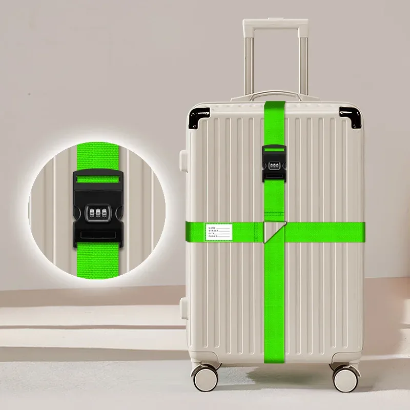 sangles à bagages avec cadenas à combinaison, sangles épaissies pour valises et chariots, sangles à cadenas à combinaison pour voyages internationaux