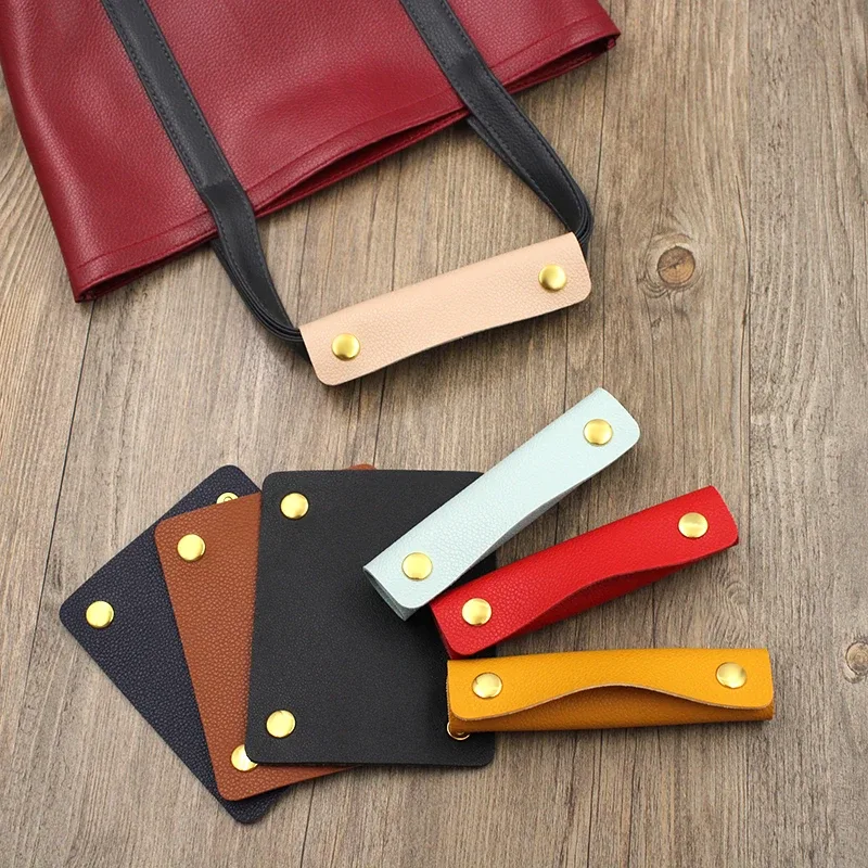 housse d'enveloppe en cuir pour poignée de sac à main, selle de protection de poignée pour sac à bagages, identificateur de sangle de sac à main souple pour sac de courses, 2 pièces