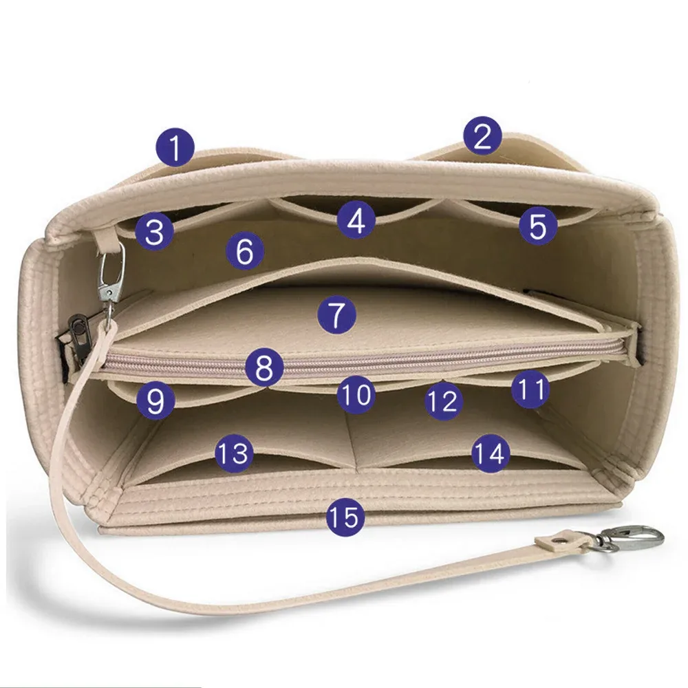 trousse de maquillage de marque, sac à main de voyage, sac à cosmétiques portable, adapté à divers sacs de rangement fonctionnels