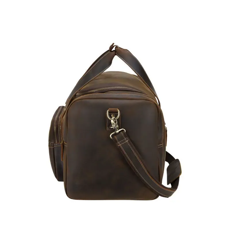 maheu-grand sac de voyage en cuir group pour homme, bagage de style vintage, accessoire de -du-- end