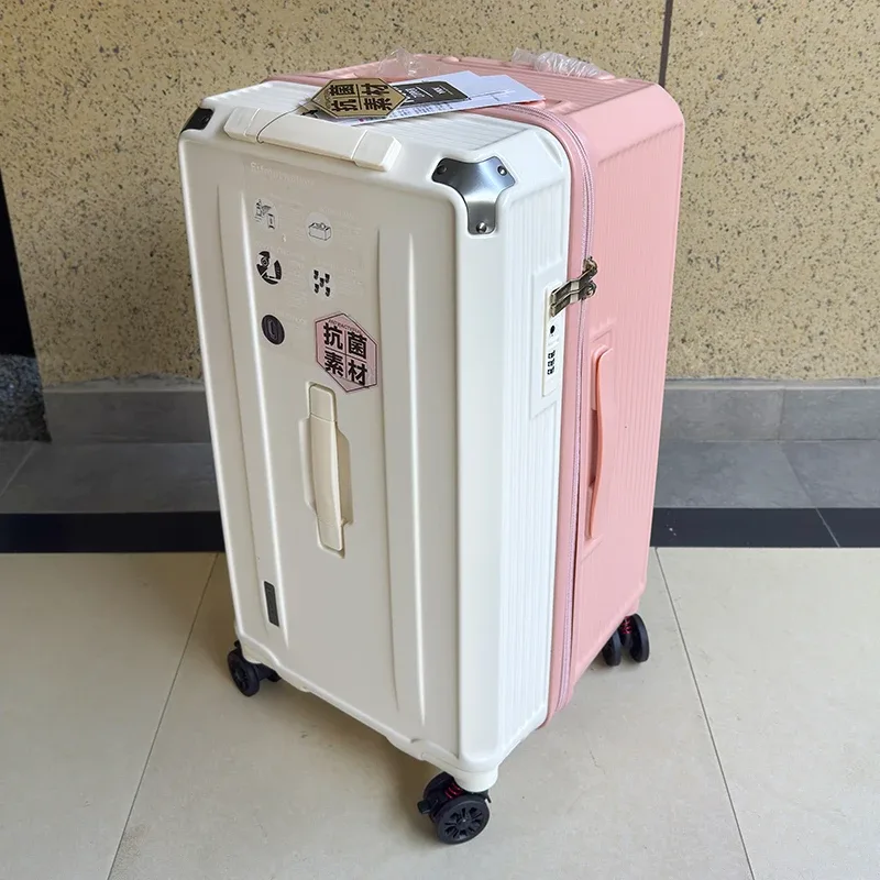 porte-bagages de grande taille de 28 pouces, valise de voyage antidéflagrante à cinq roues avec frein, matériau pc épais, 30/32/36/50 pouces