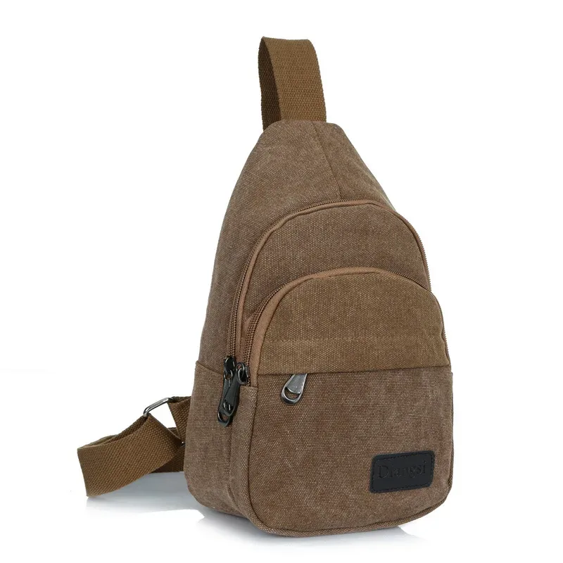 petit sac à dos en toile pour femmes et hommes, sacoche de voyage multifonctionnelle à bandoulière, de poitrine, nouvelle collection, pt1136
