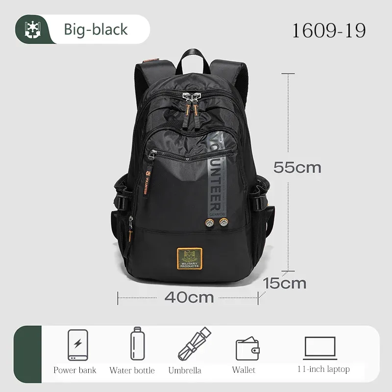 volunteer sac à dos de voyage pour hommes randonnée en plein air escalade camping sac à dos étanche de grande capacité sac à dos pour hommes 1609-08