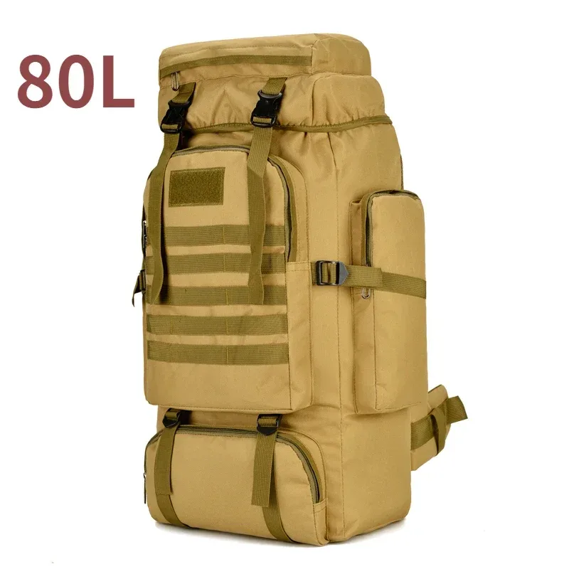 80l/100l sac d'alpinisme sac d'escalade sacs à dos tactiques grand sac à dos en plein air randonnée camping sacs de voyage