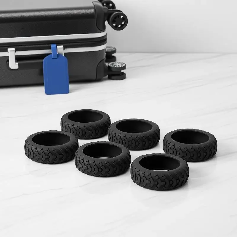 housses de protection pour roues en silicone silencieux, 8 pièces, pour accessoires de bagages de voyage
