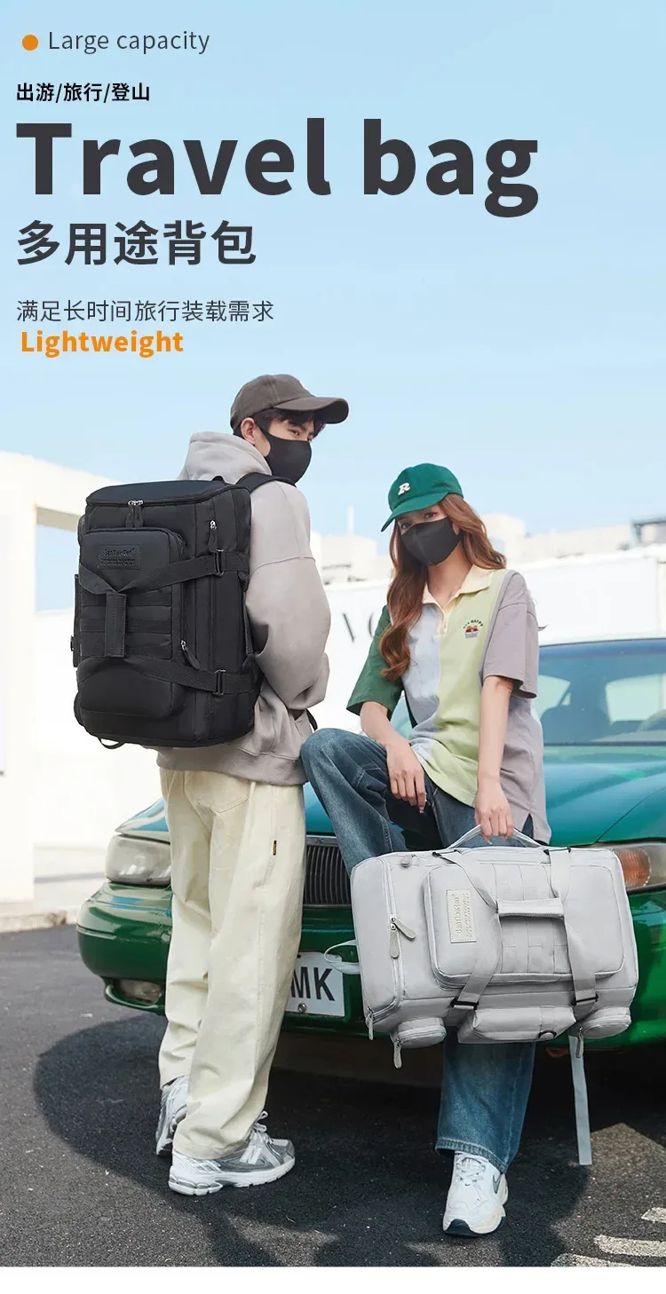 multi-poches hommes sac à dos pour ordinateur portable voyage grande capacité voyage affaires bagage à main week-end sac à dos décontracté bagages sac de randonnée bolso