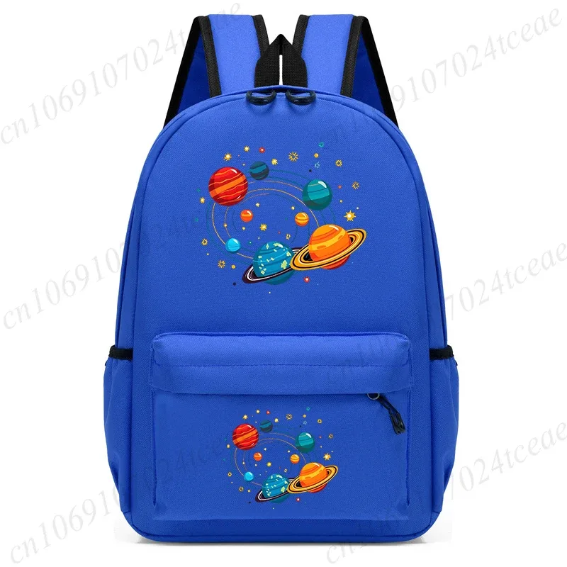 nouveau sac à dos pour enfants, sac d'école imprimé planètes et étoiles, sac de voyage pour enfants, sacs d'école maternelle
