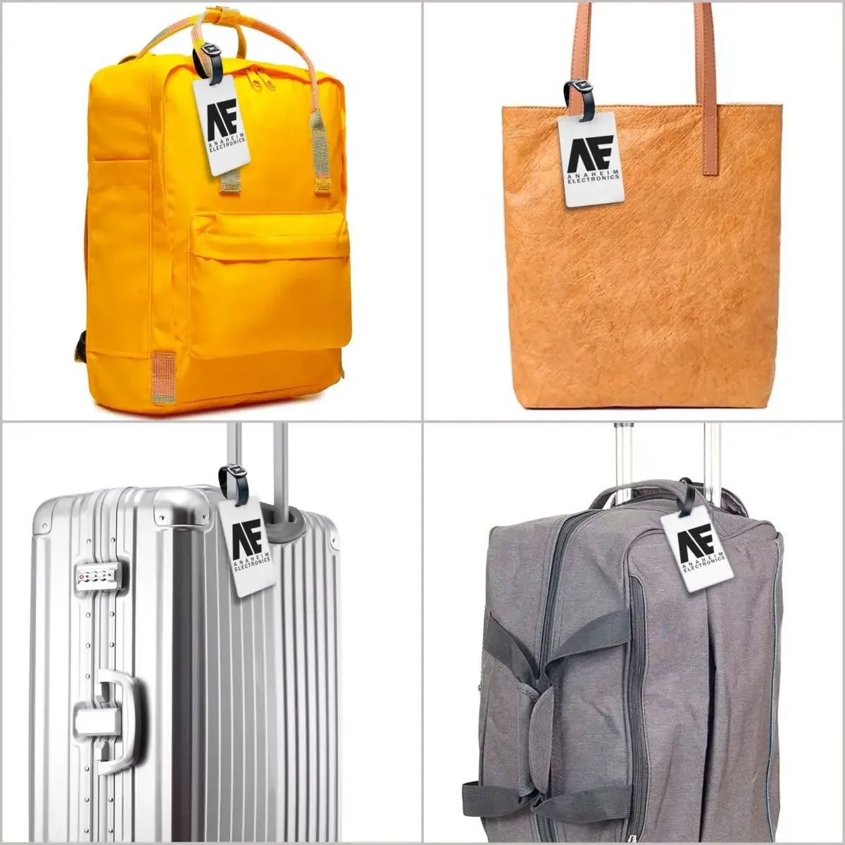 étiquettes à bagages anaheim electronics, accessoires pour valises, étiquettes de bagages de voyage, porte-étiquettes d'embarquement, porte-nom, adresse