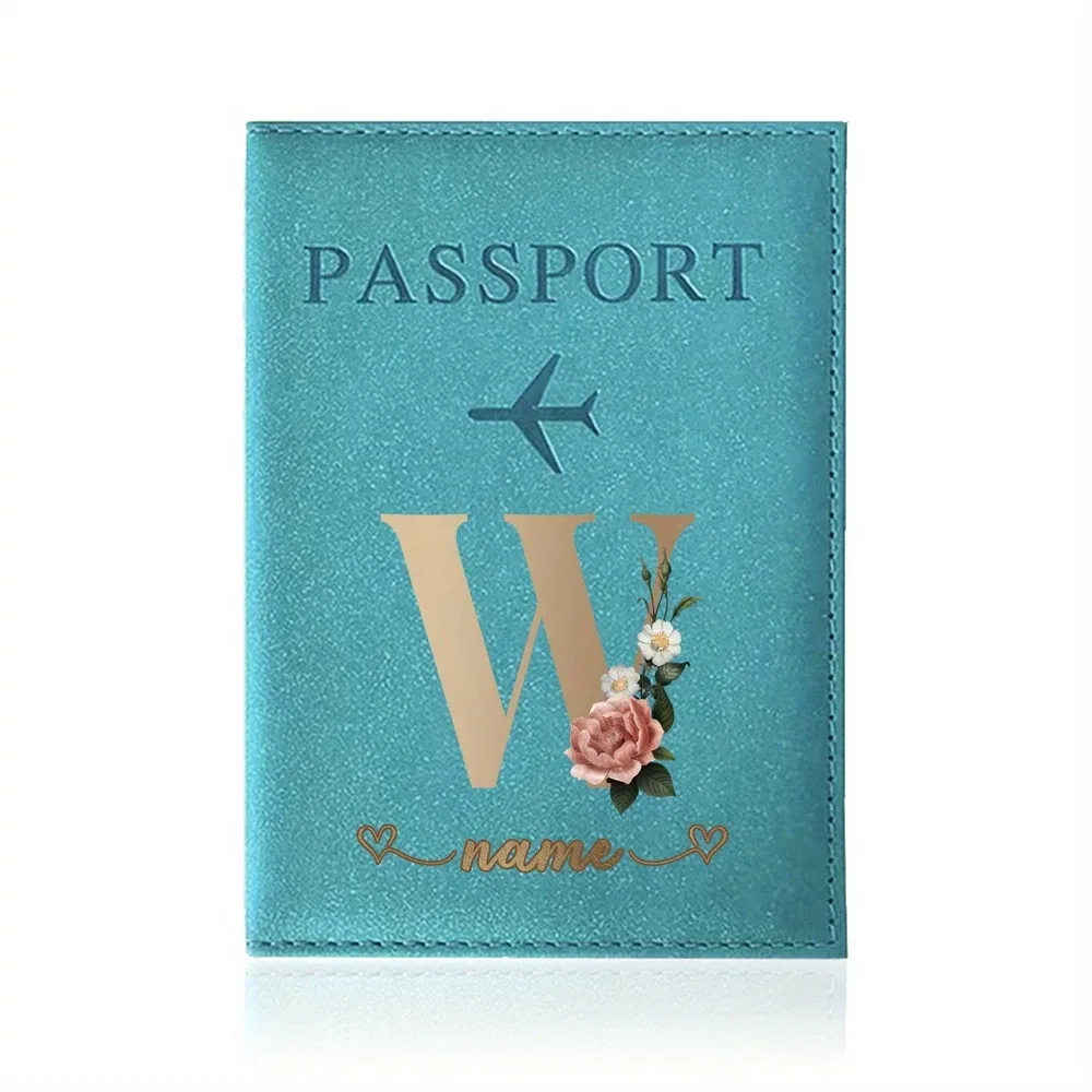porte-passeport personnalisé avec nom personnalisable - capable d'imprimer des noms jusqu'à 26 lettres.
