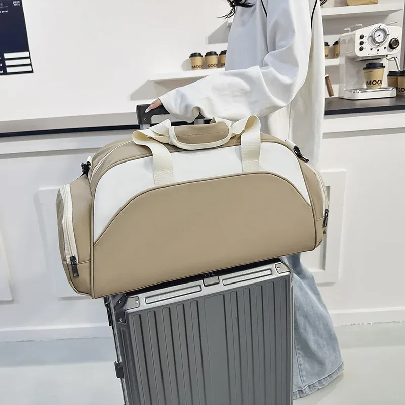 sac de fitness avec logo personnalisé, sac de voyage avec séparation sèche et humide, sac de sport personnalisé avec nom de bricolage, sac de sport