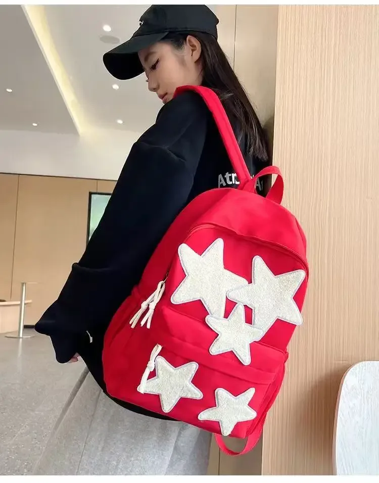 sac à dos mignon, sac à dos fait maison, sac à dos polyvalent pentagramme, sac à dos pour étudiante, sac à dos pour fille branchée, sac à dos pour lycéenne