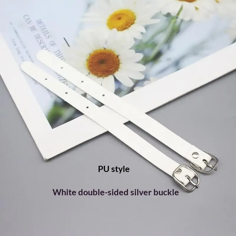 étiquette de bagage double face en pu avec boucle en alliage et rivet en cuivre antirouille pour étudiants – idéale pour la rentrée scolaire