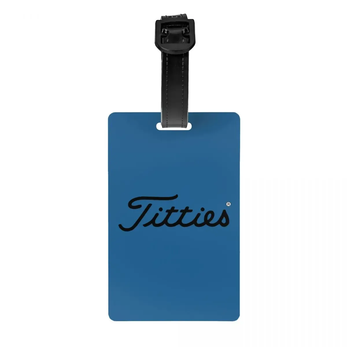 t-titties étiquettes de bagage motif balle de golf, accessoires de valise, porte-étiquette d'identification pour bagages de voyage, nom et adresse