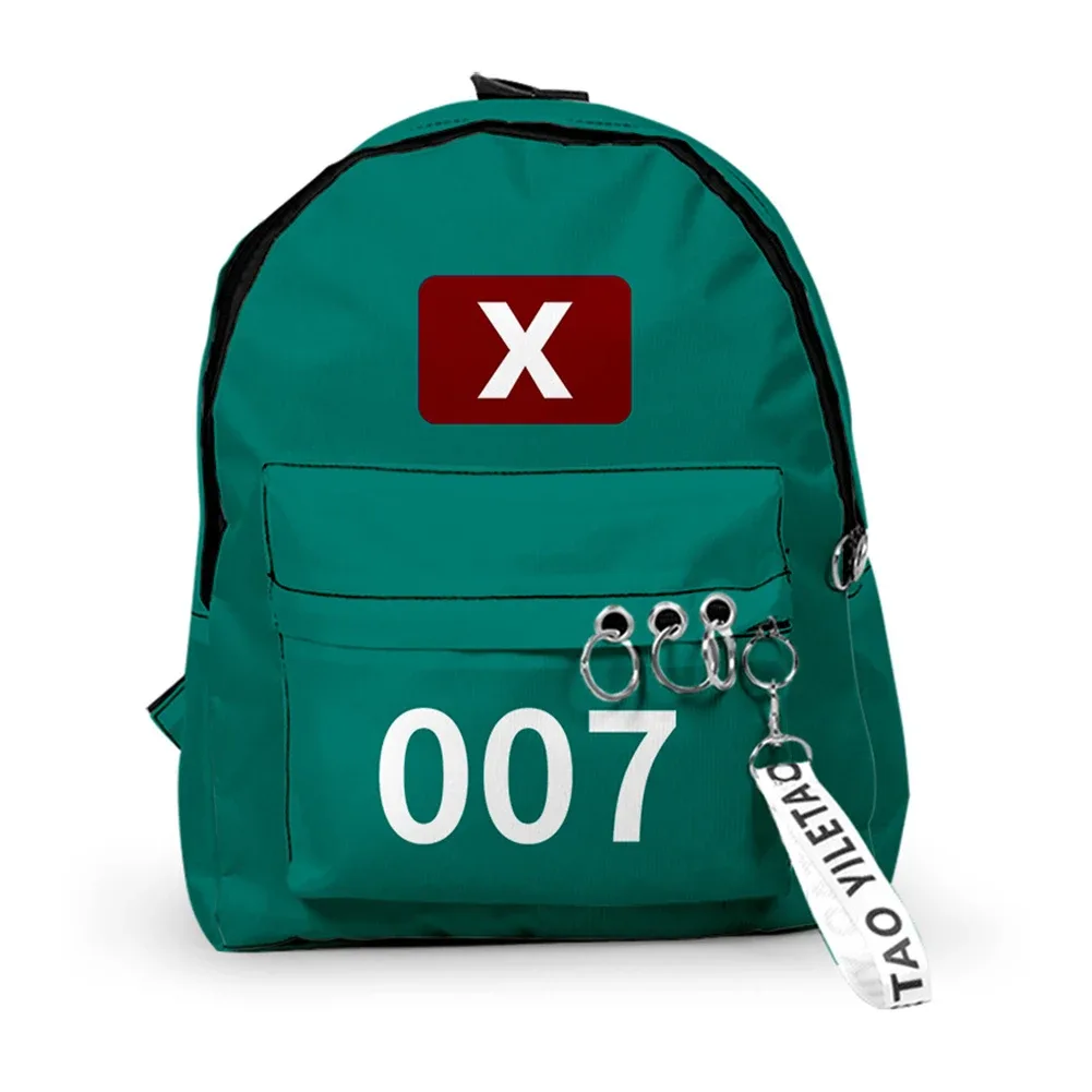 sac à dos cosplay game season2 coréen, sacs à bandoulière unisexes imprimés solides, sacs à main d'école de grande capacité pour étudiants