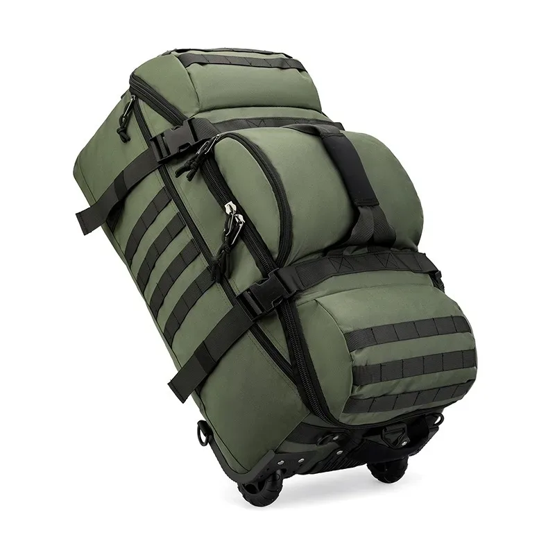sac de sport pliable à roulettes, sac à dos de sport multifonctionnel pour hommes et femmes, bagage à main pour les voyages et les entraînements