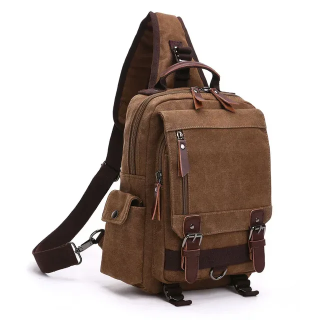 sac à dos en toile pour homme et femme, sacoche de voyage multifonctionnelle