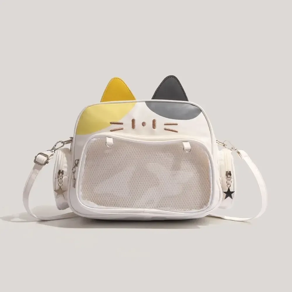 doux adge affichage chat mignon itabag jk kawaii style preppy poupées sac fourre-tout anime badge spectacle stockage y2k sac à bandoulière en plein air