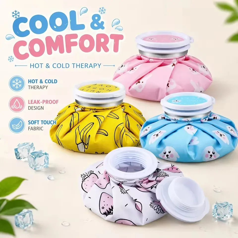 sac de compression chaud et froid à motif de dessin animé mignon pour usage répété, idéal comme bouillotte dom