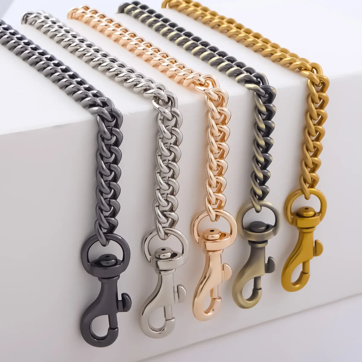 sangle de chaîne de sac à main en aluminium, sangle de chaîne à bandoulière en métal de remplacement pour pochette portefeuille sacoche fourre-tout, chaîne de sac à bandoulière