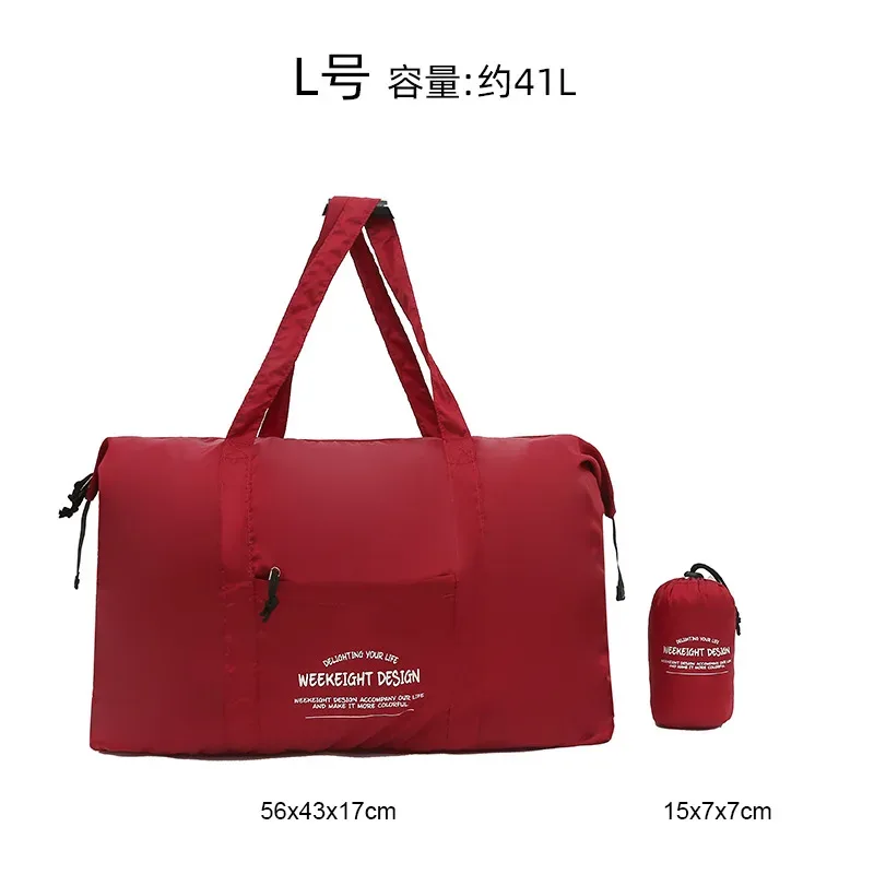 sac de voyage de camping en plein air sac à main léger pliable à bandoulière unique sac de rangement de grande capacité pour les voyages d'affaires et le tapis...