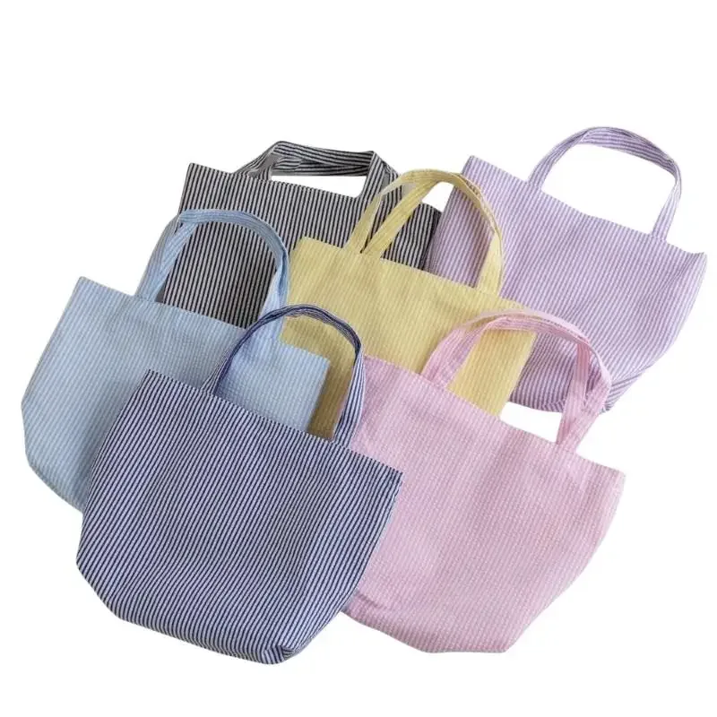 1 pcs sac fourre-tout à motif rayé tendance, sac à bandoulière matelassé polyvalent, sac de shopping de grande capacité