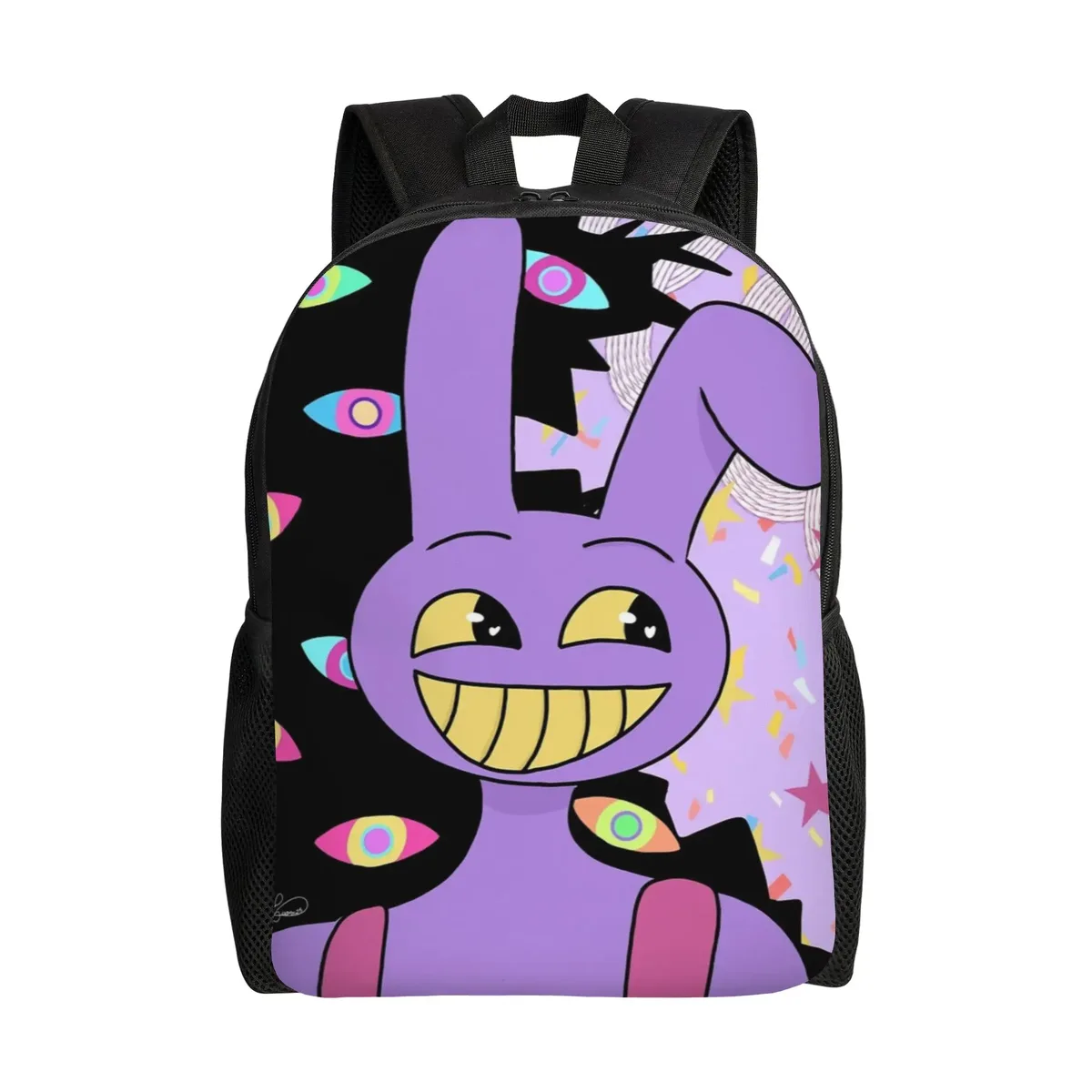 sac à dos jax cartoon digitals circus pour femmes, sac d'école classique pour étudiants, sac à dos pour ordinateur portable, sac à bandoulière de voyage pour enfants