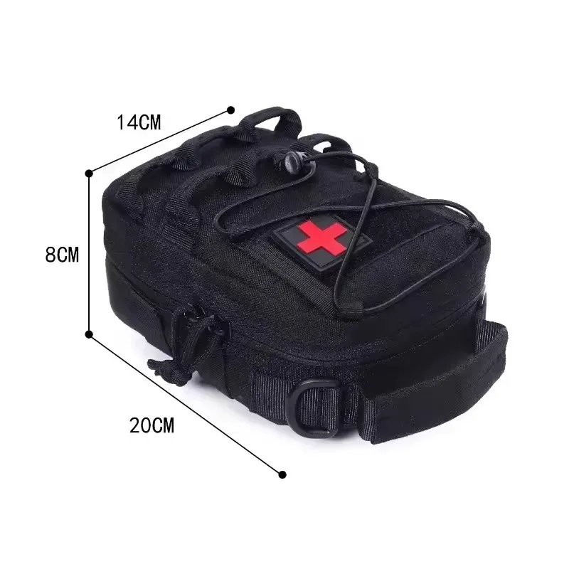 nouvelle pochette médicale edc, sac de survie en plein air, sac d'urgence emt, sac de ceinture, sac de camping, sac de chasse, sac tactique molle, trousse de premiers soins